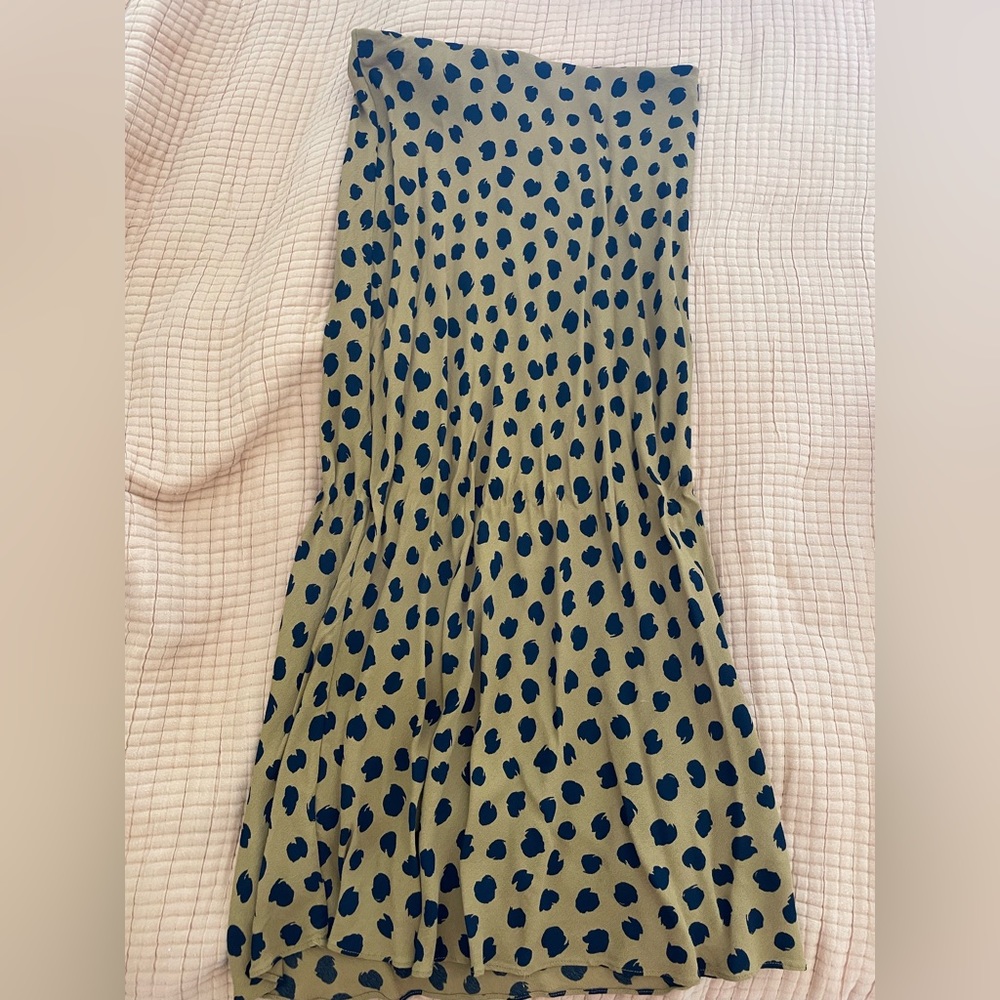 Madewell leopard print midi skirt